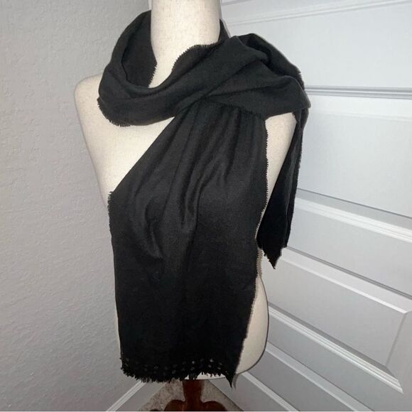 Karl Lagerfeld Grommet Full Wrap Scarf - Picture 2 of 6